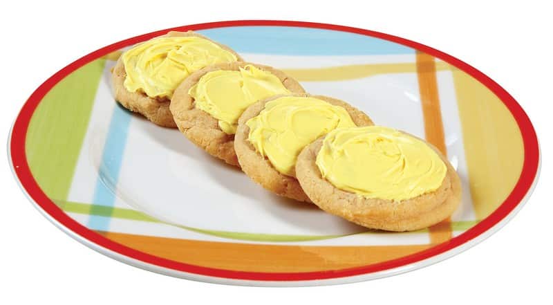Yellow Frosting Sugar Cookies Food Picture