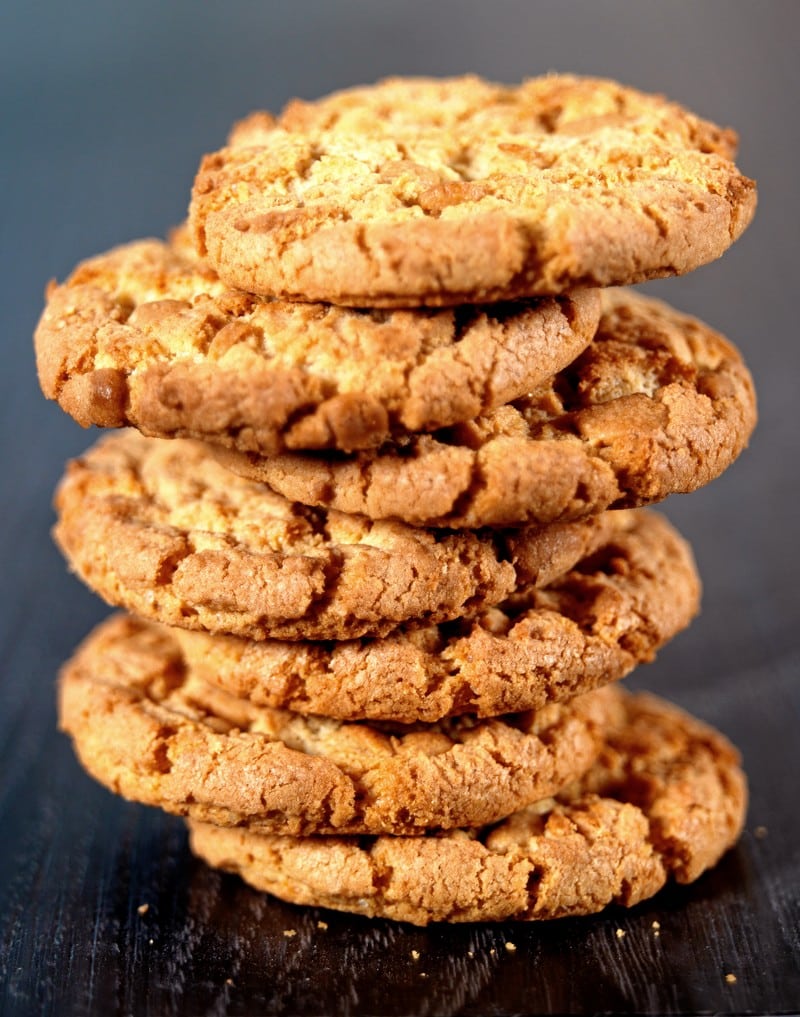 Delicious Stack of Peanut Butter Cookies Food Picture