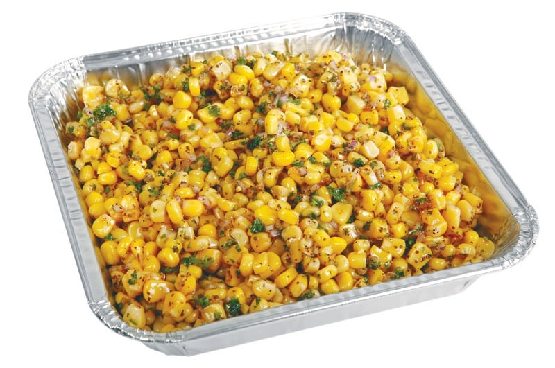 Corn salsa in aluminum pan Food Picture