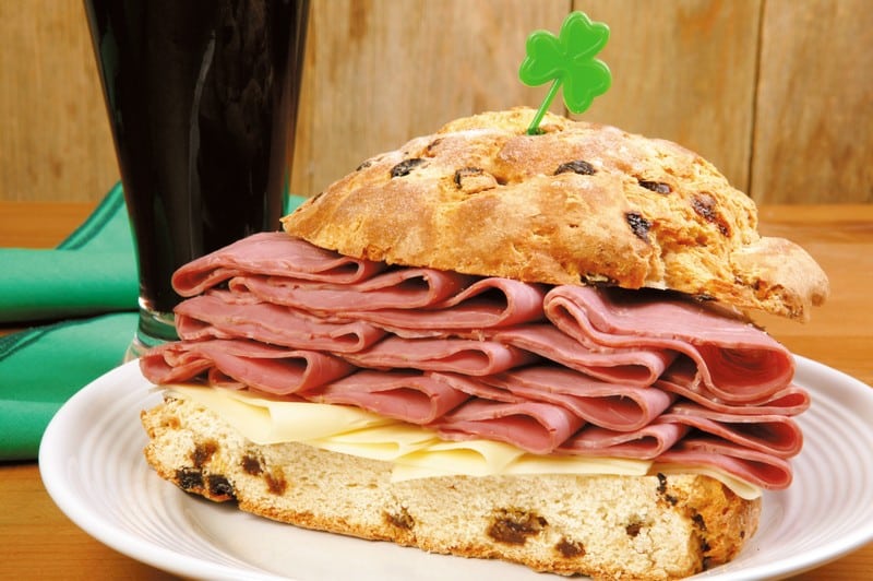 Corned Beef Sandwich with Beer Food Picture