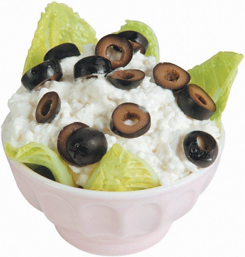 Cottage Cheese with Olives Food Picture