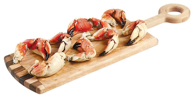 Crab Claws on Wooden Board Food Picture