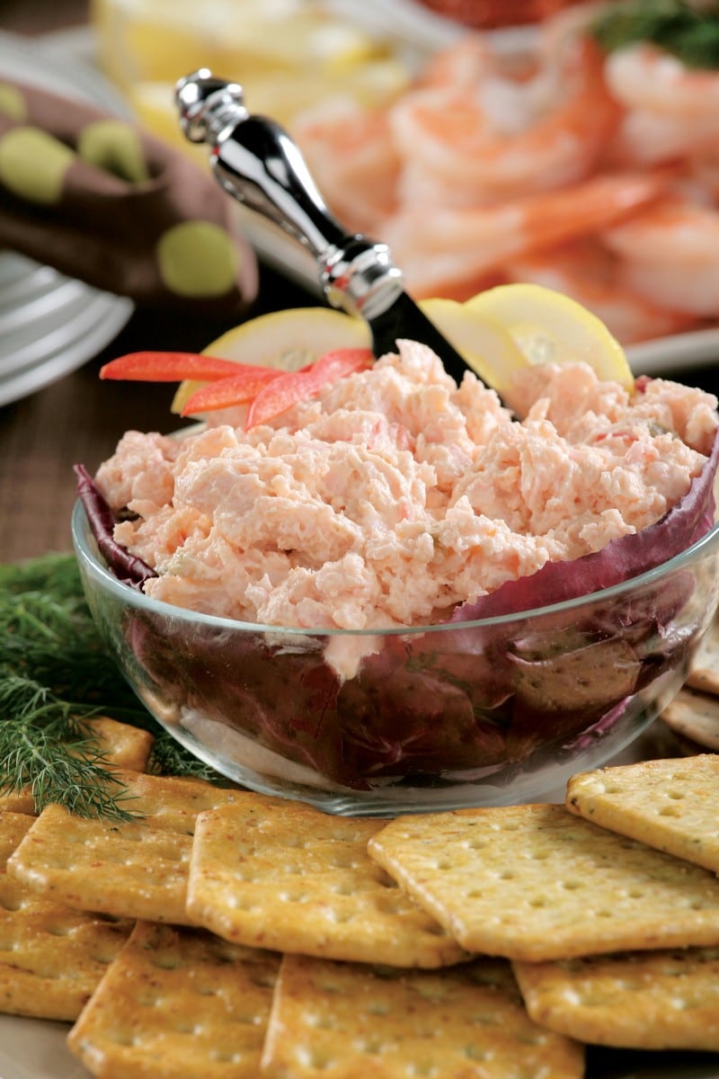 Crackers And Crab Dip with Shrimp Food Picture