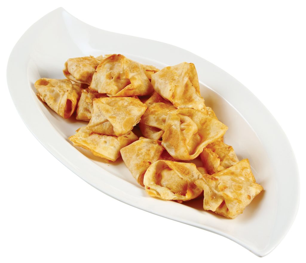 Crab Rangoon in White Dish Food Picture
