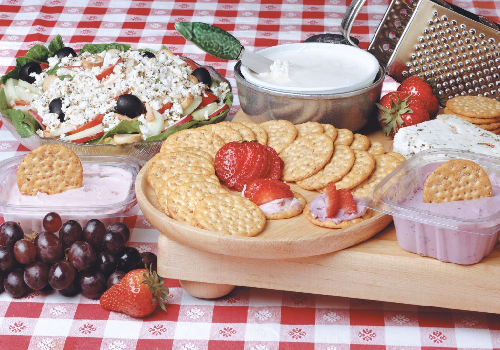 Cheese and crackers platter Food Picture