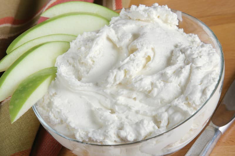 Apple Slices with Cream Cheese Food Picture