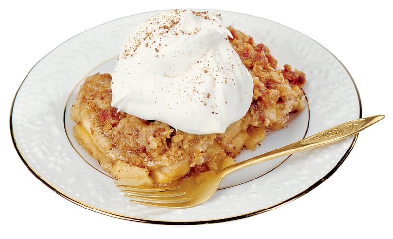 Apple Crisp with Whipped Cream Food Picture