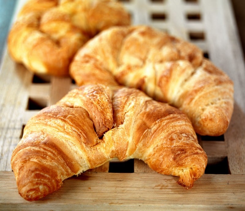 Flaky Pastry Croissants Food Picture