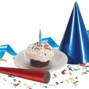 Fourth of July Celebration Cupcake with Birthday Decorations Food Picture