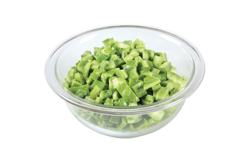 Loose Diced Cactus in a Bowl Food Picture