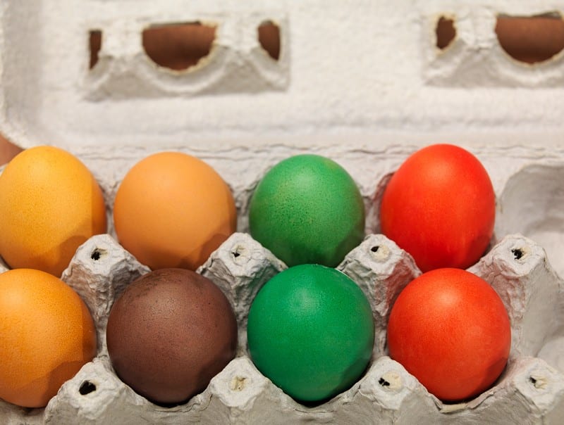 Assorted Dyed Easter Eggs Food Picture