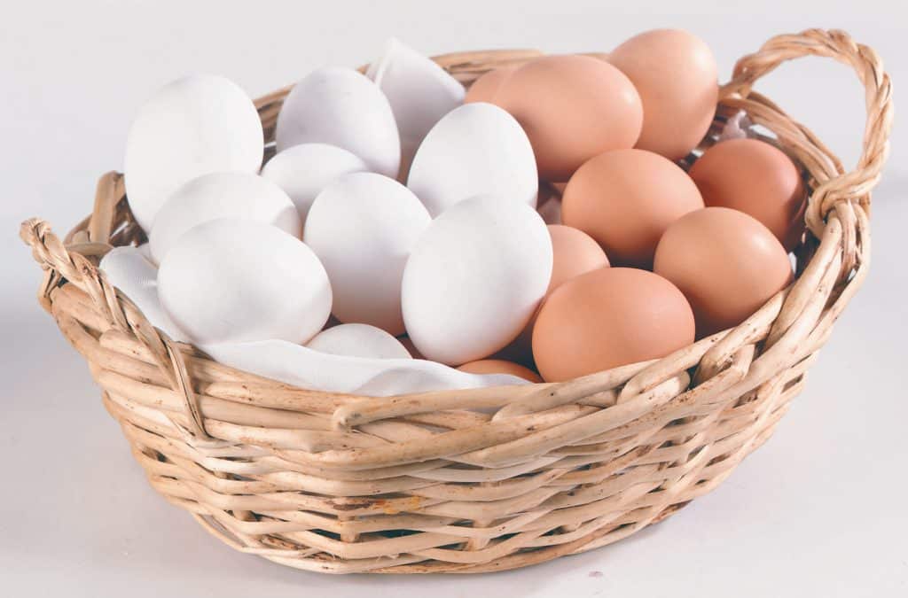 Assorted Eggs in Basket Food Picture
