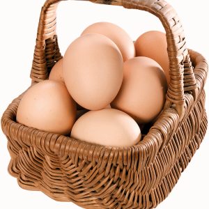 Brown Eggs in Brown Basket Food Picture