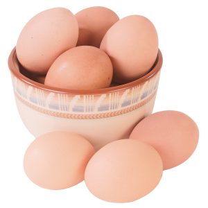 Brown Eggs in Tan Bowl Food Picture