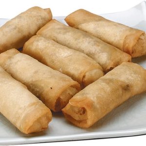 Egg Rolls on Plate Food Picture