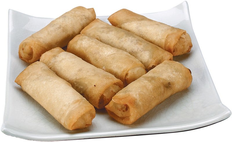 Egg Rolls on Plate Food Picture