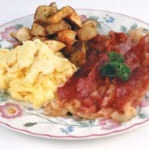 Scrambled Eggs, Bacon and Potatoes Food Picture