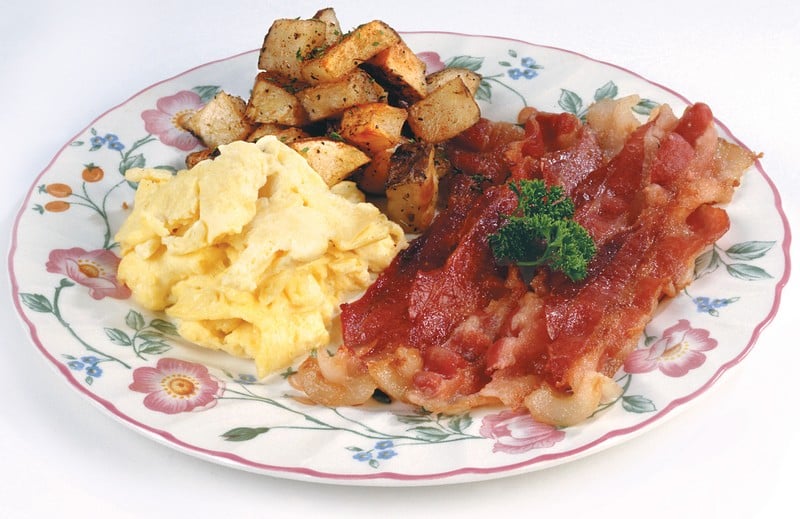 Scrambled Eggs, Bacon and Potatoes Food Picture