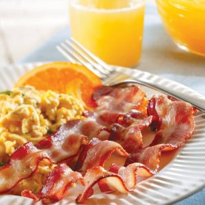 Scrambled Eggs and Bacon Food Picture