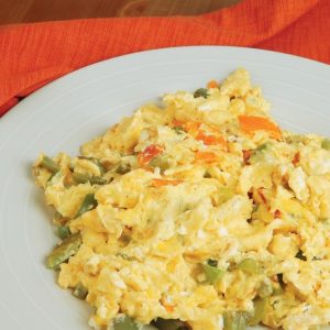 Scrambled Eggs and Pepper Food Picture