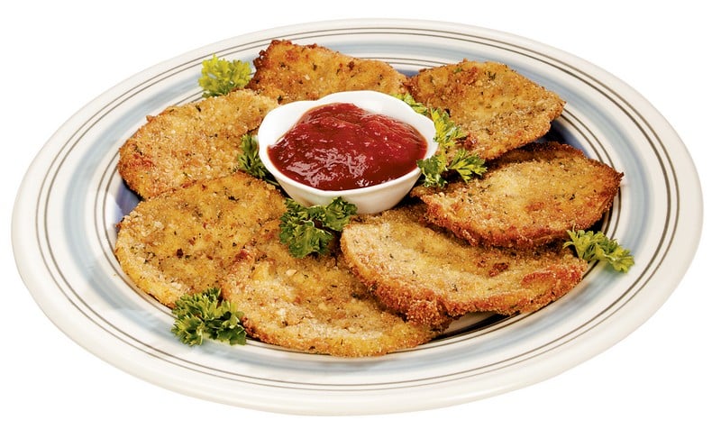 Fried Eggplant with Dipping Sauce Food Picture