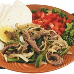 Cooked Fajitas in a Plate Food Picture