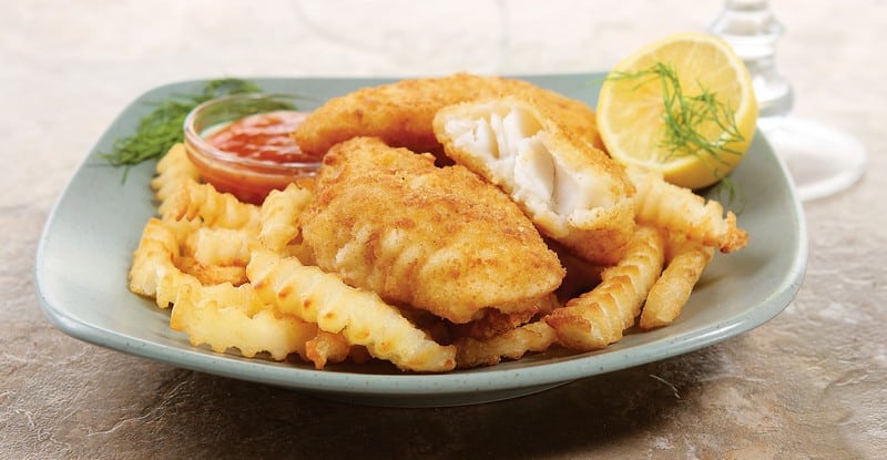 Fish Fillets Breaded With Fries Food Picture