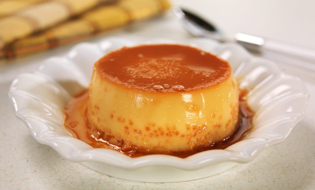 Plate of Flan Food Picture