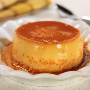 Plate of Flan Food Picture