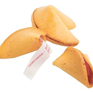 Fortune Cookie on White Background Food Picture
