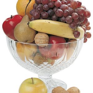 Assorted Fruit in Clear Bowl on White Background Food Picture