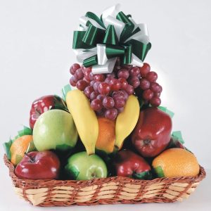 Assorted Fruit in Square Wooden Basket Food Picture