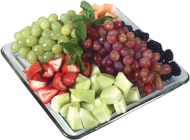 Fruit Plate with Basil Food Picture