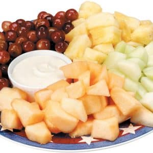 Fruit Platter with Sauce Food Picture