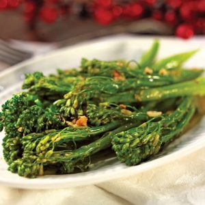 Garlic Broccoli Rabe on a Plate Food Picture
