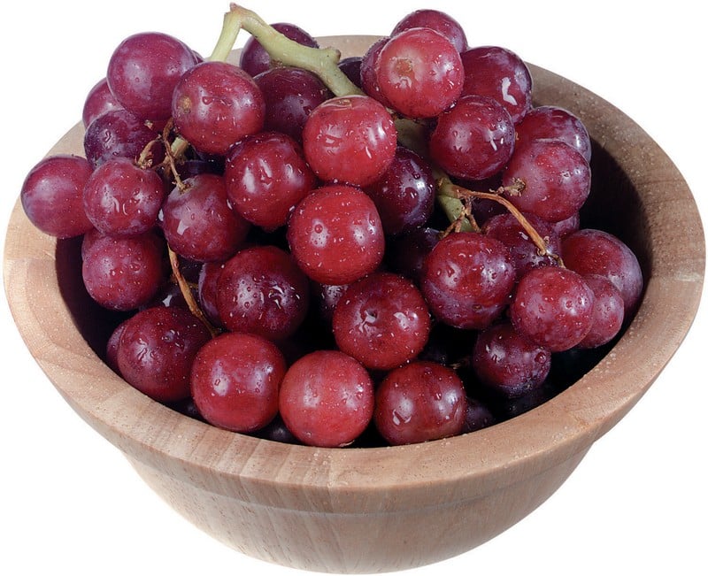 A Bowl of Red Globe Grapes Food Picture