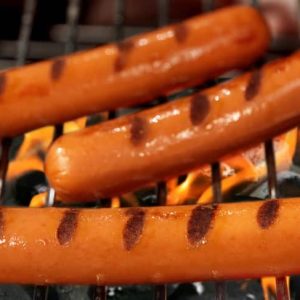 Hot Dogs on Charcoal Grill Food Picture