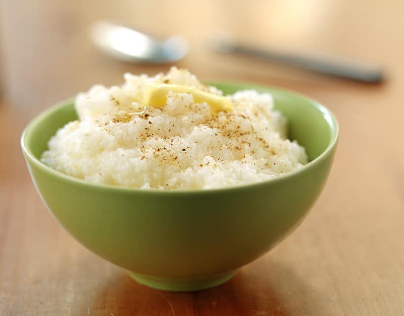 Bowl of Warm Traditional Grits Food Picture