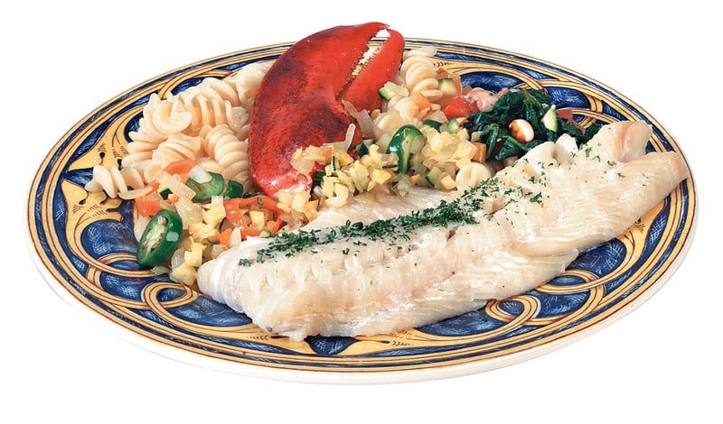 Haddock Fillet on Decorative Plate Food Picture