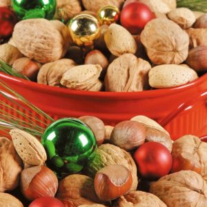 Holiday Nuts and Ornaments Food Picture