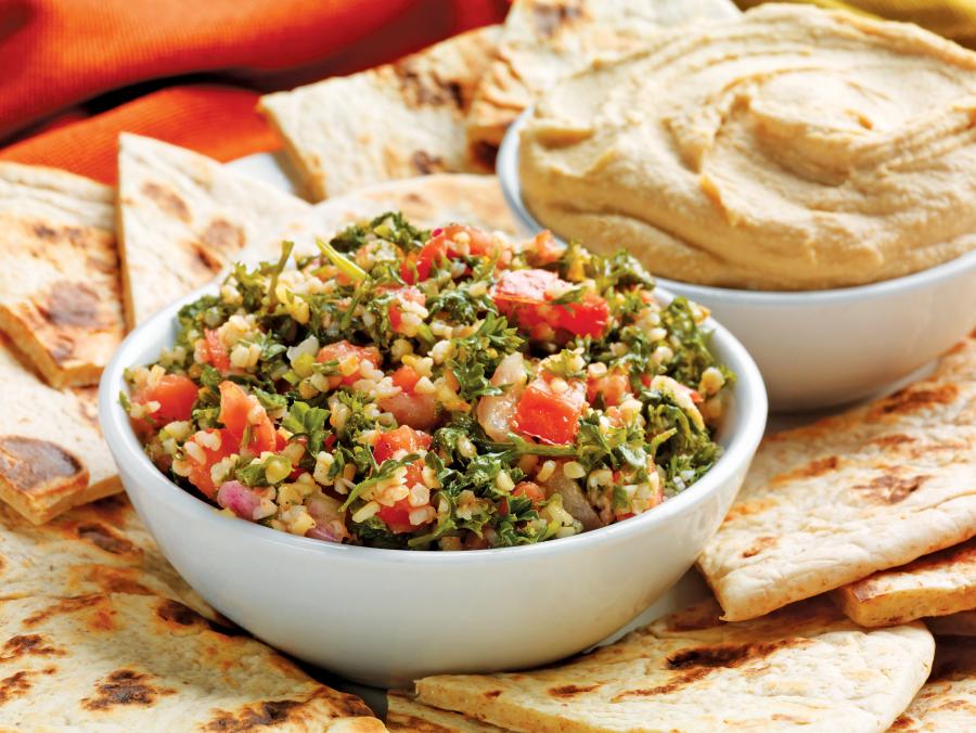 Hummus and Tabouli Food Picture