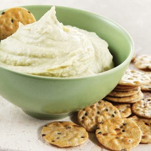 Hummus with Crackers Food Picture