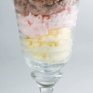 Ice Cream Assortment in Clear Dish Food Picture