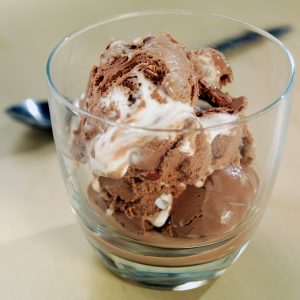 Glass of Rocky Road Ice Cream Food Picture