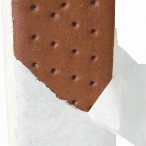 Ice Cream Sandwich on Blue Plate Food Picture