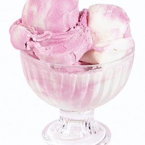Sherbert Ice Cream in Clear Dish Food Picture