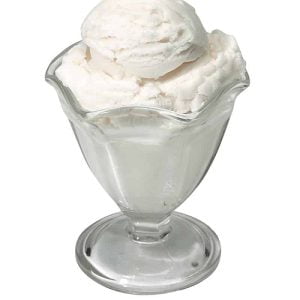Vanilla Ice Cream in Clear Dish Food Picture