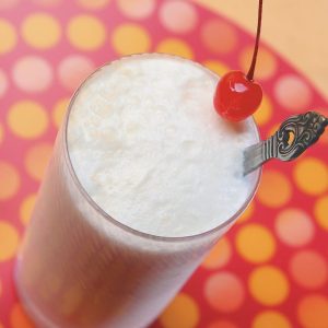 Vanilla Ice Cream Soda with Cherry Food Picture