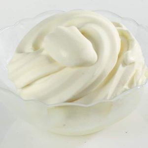 Soft Serve Vanilla Ice Cream in Clear Dish Food Picture