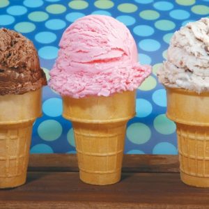 Ice Cream Cone Assortment in Wafer Cone Food Picture